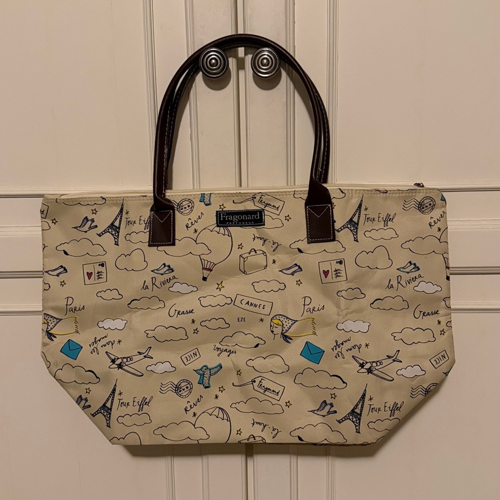Fragonard La Rinera Paris Nylon Travel Tote Bag